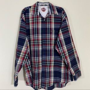 LARRO Plaid Men’s Shirt XXL PLAID BUTTON UP MENS Western casual SHIRT